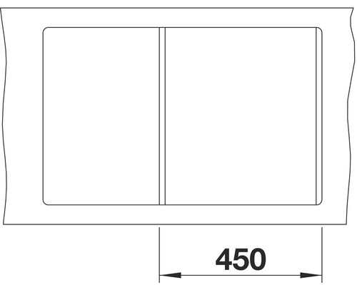 Waschtischunterschrank mit Maßangabe 450