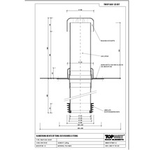TopWet Saniernugsentlüftung mit integrierter Bitumen-Manschette NW 125 mm H= 200+332 mm