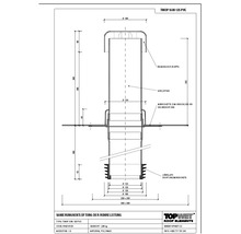 TopWet Sanierungsentlüftung mit integrierter PVC-Manschette NW 125 mm H = 200+332 mm