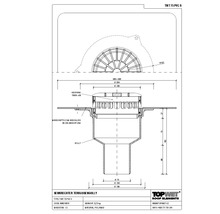 TopWet Terrassengully mit integrierte PVC-Manschette NW 125 mm H = 75 mm
