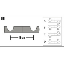 Adapter für Deckenträger Chicago schwarz Ø 20 mm