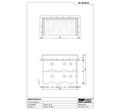 TopWet Kontrollschacht für Gründach mit begehbares Kunststoffgitter 300 mm x 300 mm x 1130 mm