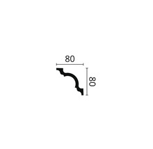 Deckenleiste A1 1 St. 2 m x 80 x 80 mm