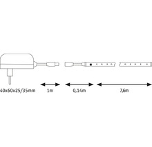 SimpLED Motion RGB Betriebsfertiges Stripset 7,5 m 15W 494 lm RGB Farbwechsel + Fernbedienung 225 LED´s beschichtet 12V-thumb-4