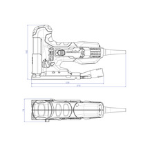 Metabo Stichsäge Dimensionszeichnung