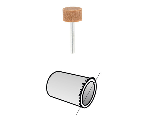 Schleifstift und Rohrschneider-Symbol