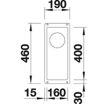 Spüle Blanco SUBLINE 160-U 190 x 460 mm weiß 523400