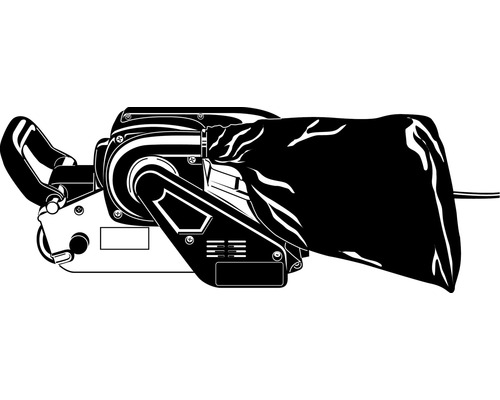 Bandschleifer mit Staubfangsack