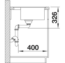 Spüle Blanco DALAGO 5-F 505 x 500 mm weiß 518532