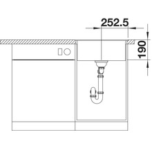 Spüle Blanco DALAGO 5-F 505 x 500 mm weiß 518532