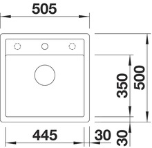 Spüle Blanco DALAGO 5-F 505 x 500 mm weiß 518532