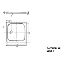 Duschwanne KALDEWEI CAYONOPLAN 2251-1 80 x 80 x 1.8 cm alpinweiß glänzend 361100010001-thumb-4