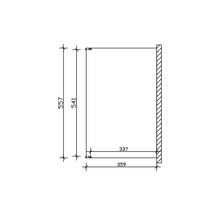 Terrassenüberdachung SKAN HOLZ Novara mit Pfostenlaschen 557x359 cm weiß