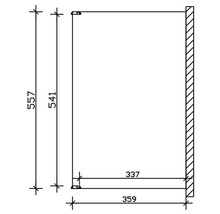 Terrassenüberdachung SKAN HOLZ Novara mit Pfostenlaschen 557x359 cm grau