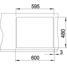Spüle Blanco METRA 6 615 x 500 mm felsgrau 518874
