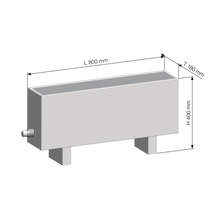 Licon Heat Standkonvektor Heizkörper KORALINE LKX H 400 x L 800 x T 180 mm weiß inkl. Standfüße