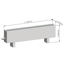 Licon Heat Standkonvektor Heizkörper KORALINE LKX H 330 x L 1000 x T 130 mm weiß inkl. Standfüße