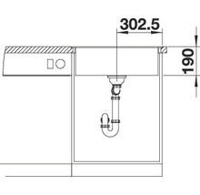 Spüle Blanco DALAGO 6-F 605 x 500 mm cafe 515095