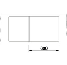 Spüle Blanco METRA XL-S-F 990 x 490 mm weiß 516522