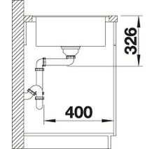 Spüle Blanco METRA XL-S-F 990 x 490 mm weiß 516522