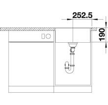 Spüle Blanco DALAGO 5-F 505 x 500 mm anthrazit 518530
