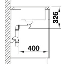 Spüle Blanco DALAGO 5-F 505 x 500 mm anthrazit 518530