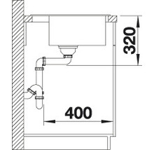 Spüle Blanco DALAGO 5 515 x 510 mm schwarz 525871-thumb-6