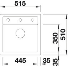 Spüle Blanco DALAGO 5 515 x 510 mm schwarz 525871-thumb-4