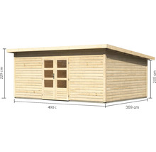 Gartenhaus Karibu Speyer 6 528 x 393 cm natur
