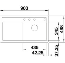 Spüle Blanco ZENAR 5 S-F 903 x 498 mm cafe 523878