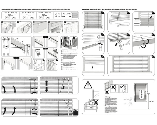 Montageanleitung für Jalousien