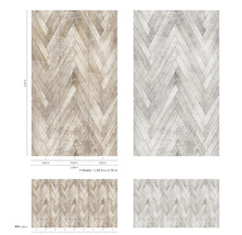 Fototapete Vlies 47248 Smart Art Easy Holz grau 3-tlg. 159 x 270 cm