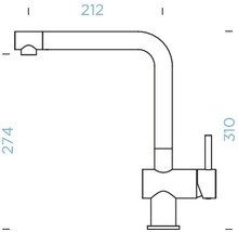 Küchenarmatur mit Einhebelmischer EPOS puro 540027-thumb-2