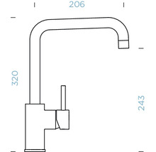 Küchenarmatur mit Einhebelmischer FONOS nero 538000-thumb-2