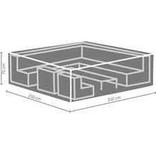 Abdeckung für Loungegruppe, circa 250 cm Länge, circa 250 cm Breite und circa 75 cm Höhe