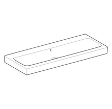 GEBERIT Möbelwaschtisch iCon 120 x 48,5 cm weiß glänzend 124025000