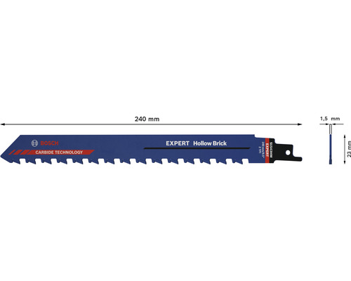 Bosch Expert Hohlziegel Säbelsägeblatt, 240 Millimeter