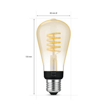 Philips hue Lampe White Ambiance dimmbar gold Filament ST64 E27/7W(40W) 550 lm 2200K-6500 K - Kompatibel mit SMART HOME by hornbach-thumb-3