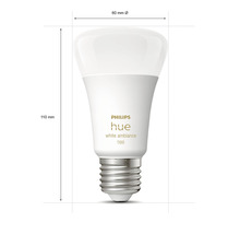 Philips hue Lampe White Ambiance dimmbar matt A60 E27/8W(75W) 1100 lm 2200- 6500 K - Kompatibel mit SMART HOME by hornbach-thumb-4