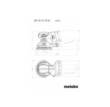 Akku-Exzenterschleifer Metabo SXA 18 LTX, ohne Akku und Ladegerät