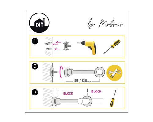 Anleitung zur Montage einer Gardinenstange mit Bohrmaschine und Schraubenzieher