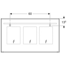 Geberit Lichtspiegel Option Plus 120 x 70 cm 501074001