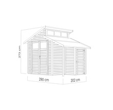 Gerätehaus Konsta Studio Set 2 mit Fußboden 290 x 202 cm natur-thumb-22 Gerätehaus Konsta Studio Set 2 mit Fußboden 290 x 202 cm natur-thumb-22