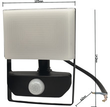 LED Sensor Strahler IP54 10W 940 lm 4000 K neutralweiß HxB 143x105 mm schwarz-thumb-5