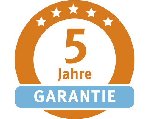Fünf Jahre Garantie Siegel