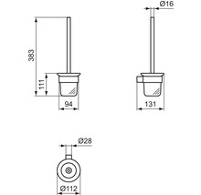 WC-Bürstengarnitur Ideal Standard Conca magnetic grey T4495A5-thumb-4