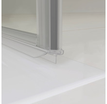 Drehfalttür als Eckeinstieg SCHULTE ExpressPlus Garant 80 x 80 cm Klarglas Profilfarbe chrom Montage auf Fliesen-thumb-6