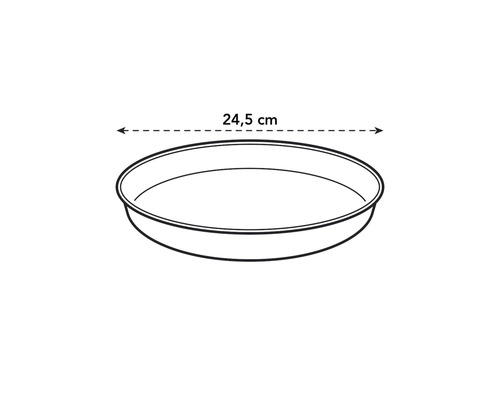 Pflanzenuntersetzer, Durchmesser 24,5 cm