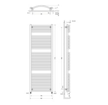 Badheizkörper Schulte Olympia 1775x600 mm weiß