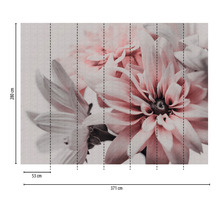 Fototapete mit Blumenmotiv und den Maßen 371 mal 280 Zentimeter